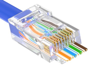 20 Connettori RJ45 Cat6 UTP Passanti per Cavo di Rete - Sistema Easy-Pass Professionale senza Schermatura