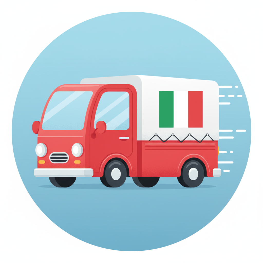 Furgoncino consegna Italia
