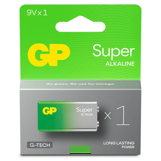 GP Battery | GP151426 Batteria Super Alcalina 9V / 1604A / 6LF22 (1 PEZZO )