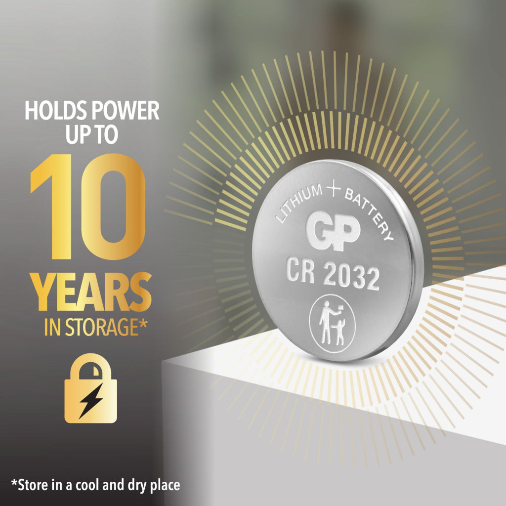 GP Battery | GP2184 | Batteria al Litio a Bottone 3V CR2032 (Blister 1 Pezzo)