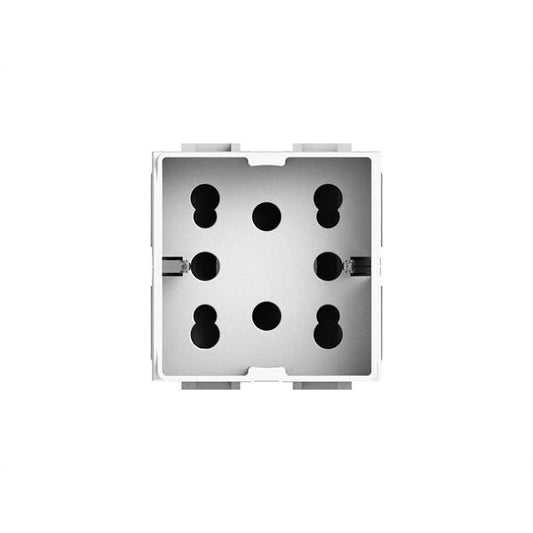 Presa Polivalente 4Box "Side" 2 Moduli compatibile Bticino Livinglight - Bianco