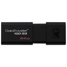 Chiavetta USB 3.0 Kingston DataTraveler 100 G3 (DT100G3) - Nera