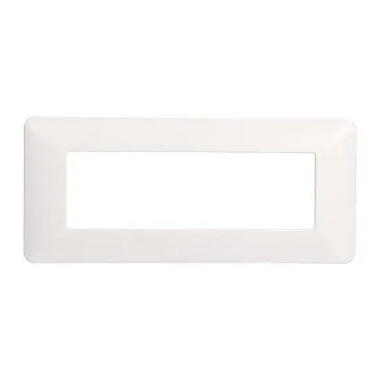 ETTROIT MT83601 Placca Classic 6M Bianco Compatibile Bticino Matix