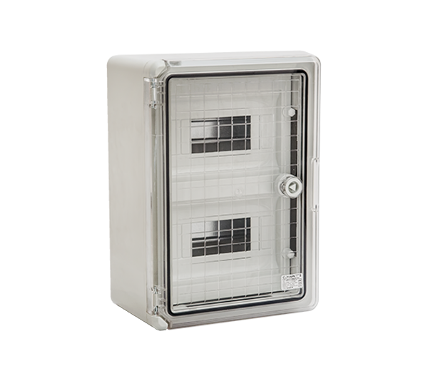 Centralino Elettrico Stagno 24 Moduli IP65 con Porta Trasparente - ELMARK