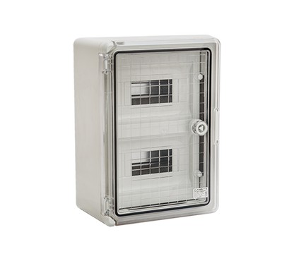 Centralino Elettrico Stagno 24 Moduli IP65 con Porta Trasparente - ELMARK