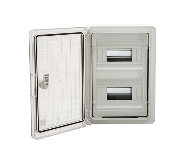 Centralino Elettrico Stagno 24 Moduli IP65 con Porta Trasparente - ELMARK