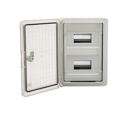 Centralino Elettrico Stagno 24 Moduli IP65 con Porta Trasparente - ELMARK