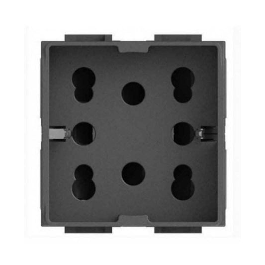 Presa Polivalente 4Box "Side" 2 Moduli compatibile Bticino Living International - Antracite