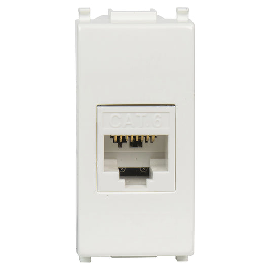 Presa dati rj45 cat6 utp ethernet compatibile bticino matix crimpaggio senza utensile