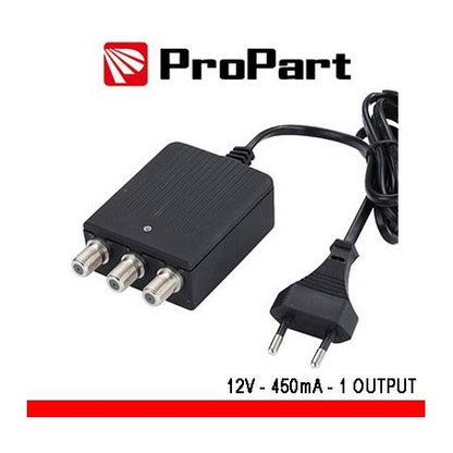 Alimentatore per amplificatori d'antenna TV 12V 450mA 2uscite | propart | PEA12V-4503