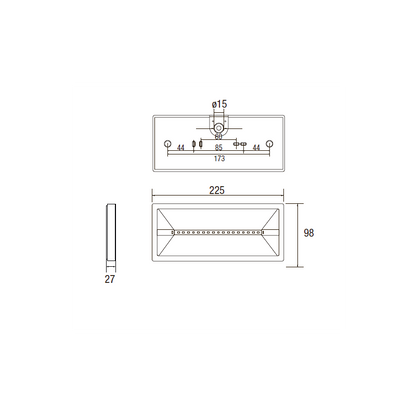 Lampada d'emergenza LED compatta, moderna ORIONE SE 200 lm [Classe di efficienza energetica A++]|RELCOSUD|820028