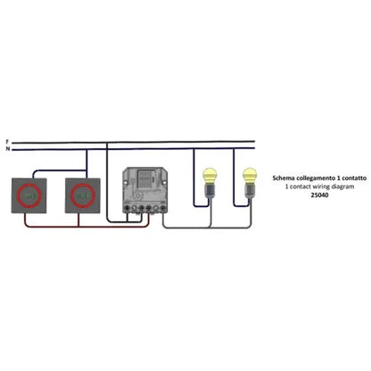 relè passo passo ad impulsi elettromeccanico 1 contatto | zippo  |25040