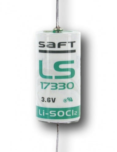 BATTERIA | PILA |LITIO | SAFT |3,6 V | 2/3A| 2,1 Ah | LS17330 | con reofori |Compatibile con RSI Videofied