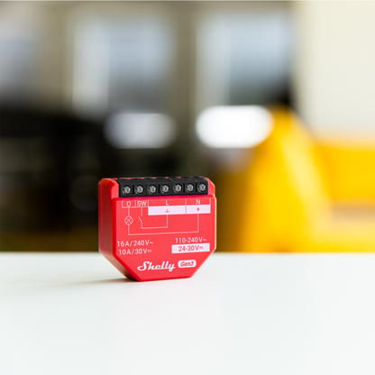 Shelly 1PM Gen3 - Relè Wi-Fi Intelligente 16A con Misurazione Consumi e Bluetooth