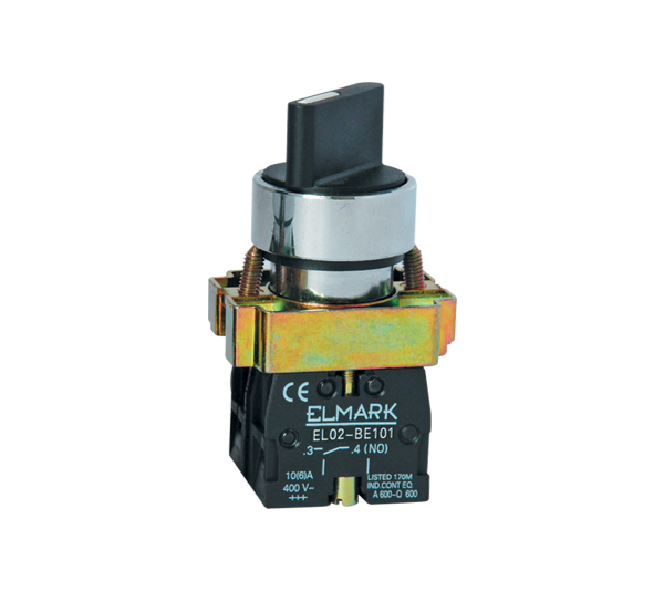 Selettore Rotativo 22mm Serie EL2-BD.