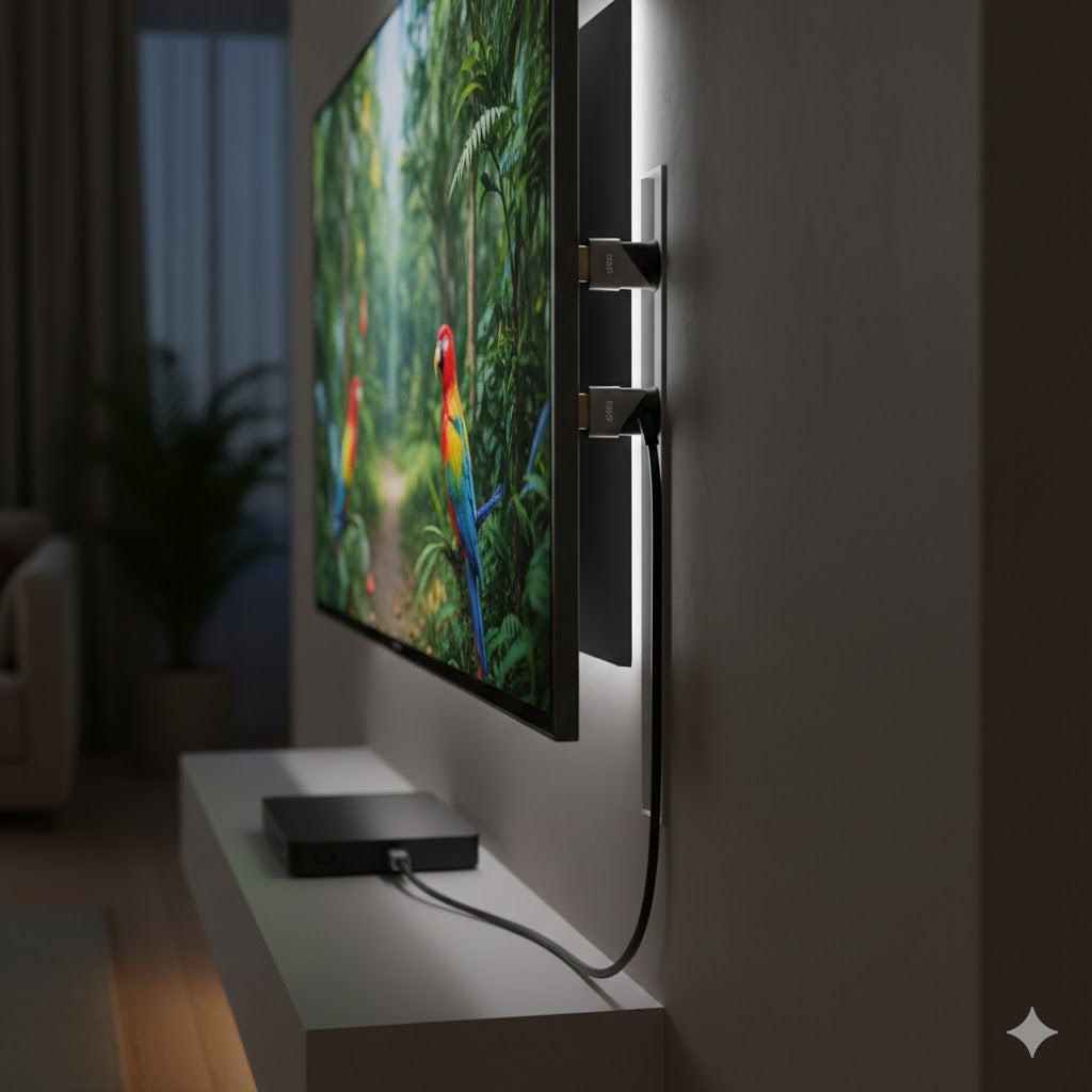 Cavo HDMI 2.0 4K 60Hz con Connettori Rotanti 360° - 5 Metri - Alta Velocità 18Gbps