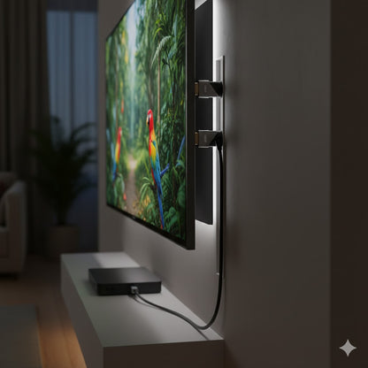 Cavo HDMI 2.0 4K 60Hz con Connettori Rotanti 360° - 5 Metri - Alta Velocità 18Gbps