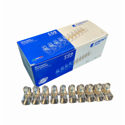 nr 10 Morsetti elettrici a cappuccio 10 MMQ isolante per cassette di derivazione |CONTACT |C09