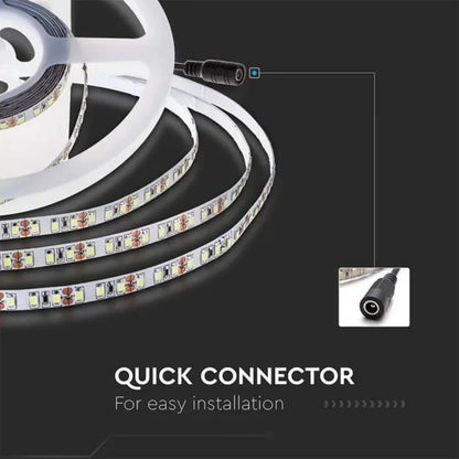 MT 5 SKU 212593 VT-2835 126 V-TAC Strip LED SMD2835 8W/m  120 LED/m 137LM/W 24V 3000K IP20 10mm