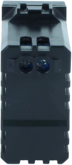 caricatore  USB doppio ingresso Tipo A e Tipo C da 3,1Ah nero compatibile bticino living international