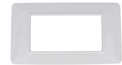SANDASDON Placca Colore Bianco Compatibile Vimar Plana (4M Da 4 Posti SD78004)