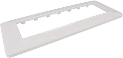 SANDASDON Placca Colore Bianco Compatibile Vimar Plana (7M Da 7 Posti SD78007)