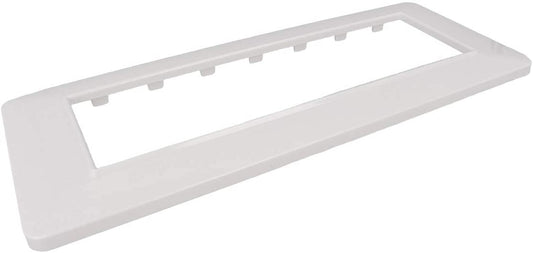 SANDASDON Placca Colore Bianco Compatibile Vimar Plana (7M Da 7 Posti SD78007)