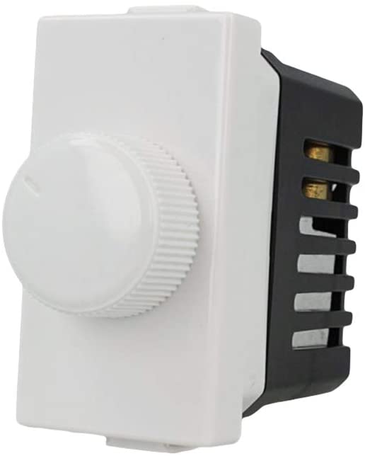 MT1301 Regolatore Dimmer Varialuce A Manopola 220V Bianco Compatibile Bticino Matix