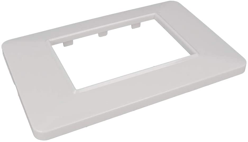 SANDASDON Placca Colore Bianco Compatibile Vimar Plana (3M Da 3 Posti SD78003)