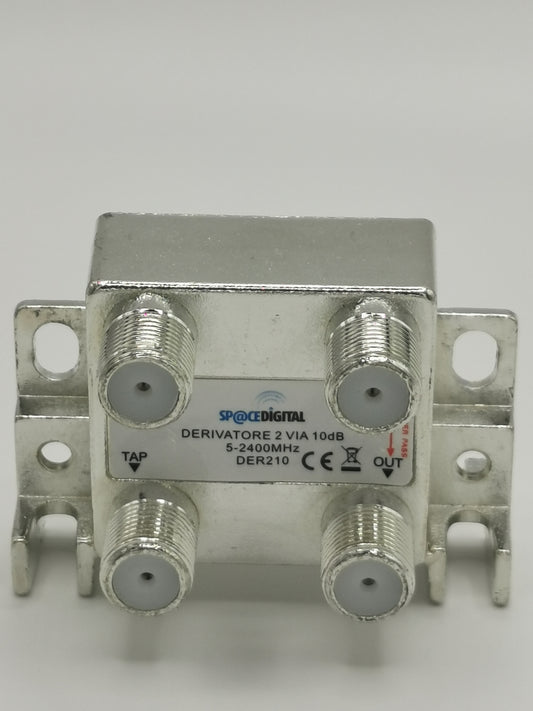 Derivatore TV / SATsp@cedigital der210 2 derivazione +1 passante attenuazione 10dB classe A