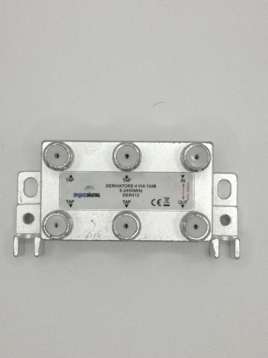 Derivatore TV / SATsp@cedigital der412 4 derivazione +1 passante attenuazione 12dB classe A