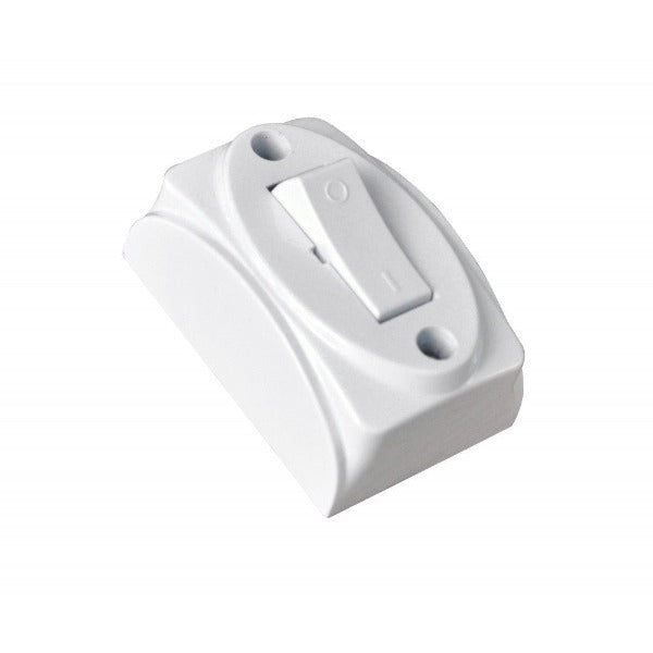 Interruttore di Corrente 2A 250V da muro bianco SALVA SPAZIO IUPS-PCP-SWIT