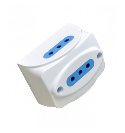 Presa tripla 10A 2P+T da muro bianco SALVASPAZIO IUPS-PCP-3I10A